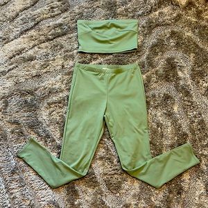 Green pants and top set